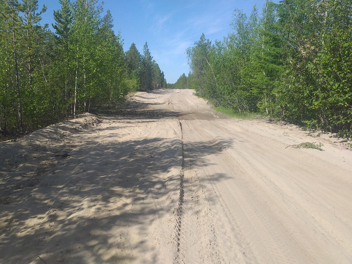 Едишь как по пляжу, по песку, первый раз так еду. Хотя отмотал не дай бог так каждому, в км конечно!