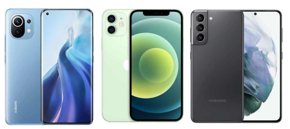 Какой из флагманов быстрее: Xiaomi Mi 11, iPhone 12 или Samsung S21 ?