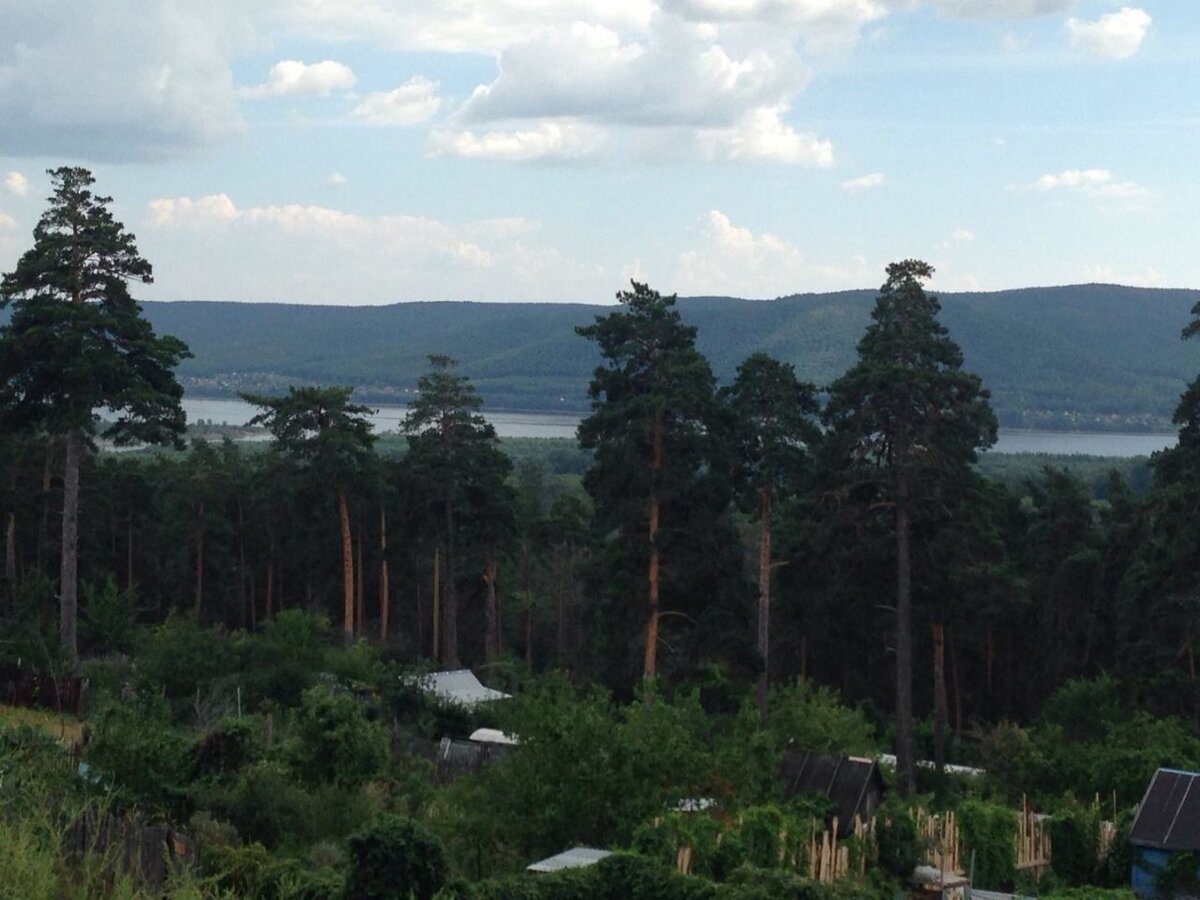 Вид на дачный массив сверху ( участки со склоном) 