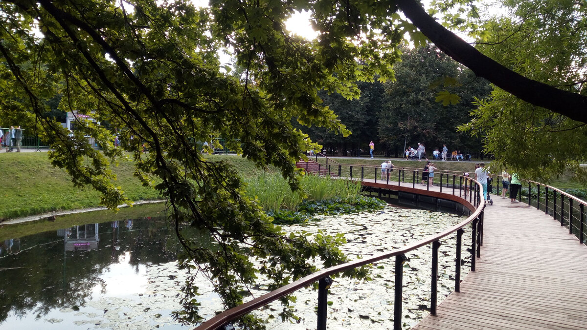 Мост через пруд в Воронцовском парке