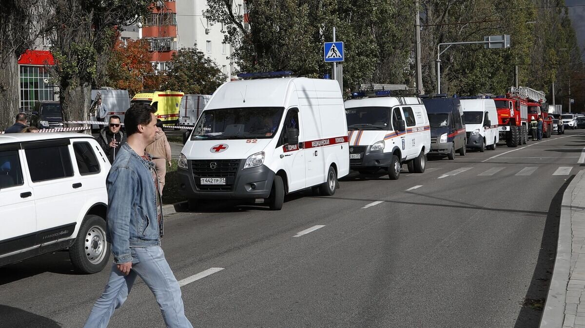    Автомобили специальных служб в Бедгороде© РИА Новости / Таисия Лисковец