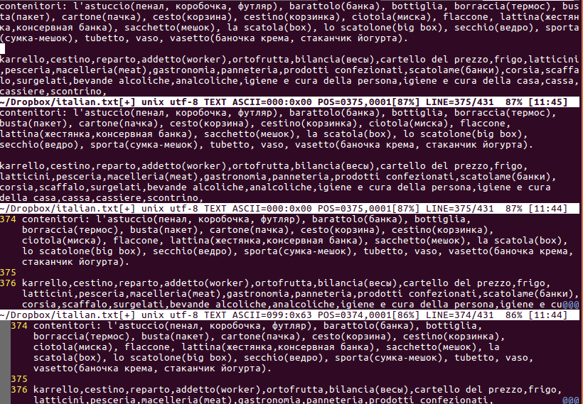 Снизу вверх: всё включено, обнулили foldcolumn, выставили nunumber, выставили nolinebreak. Теперь можно копировать в системный буфер!