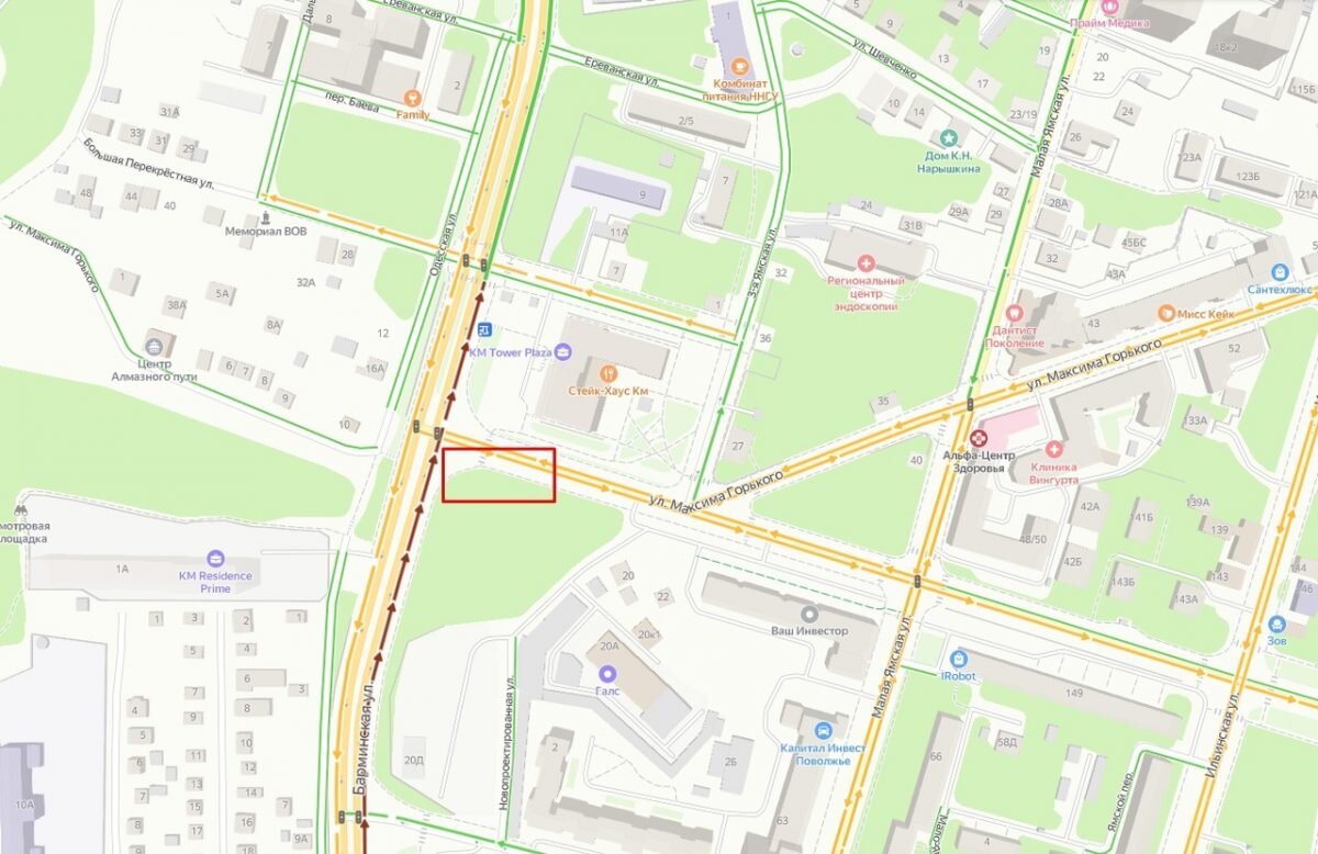    Нижегородцы жаловались на пробки на пересечении Горького и Барминской Арина Полтанова
