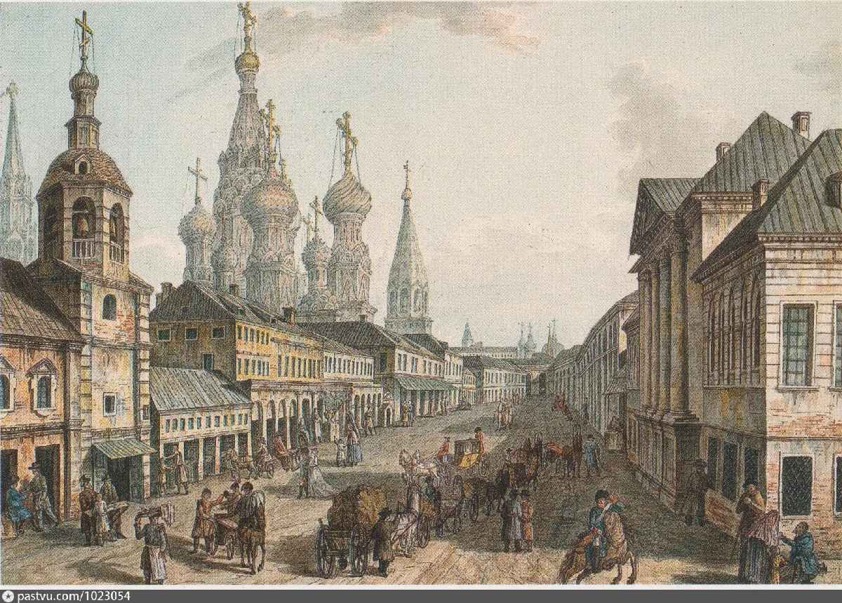 Москворецкая улица. Художник Ф. Алексеев. Фото с сайта pastvu.com