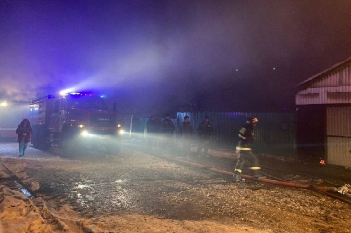    В Башкирии пять детей и двое взрослых погибли на пожаре в частном доме