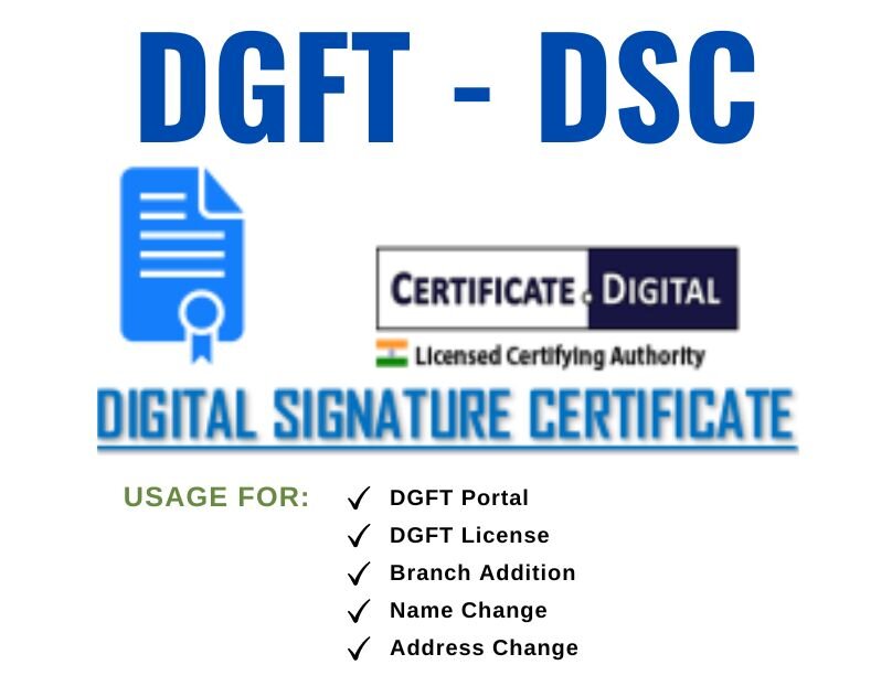 DGFT Digital Signature Certificate 