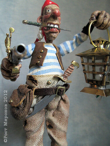 Жадный Билли (пират с фонарём). Пираты из литературных произведений. Автор Ростислав Миронов.