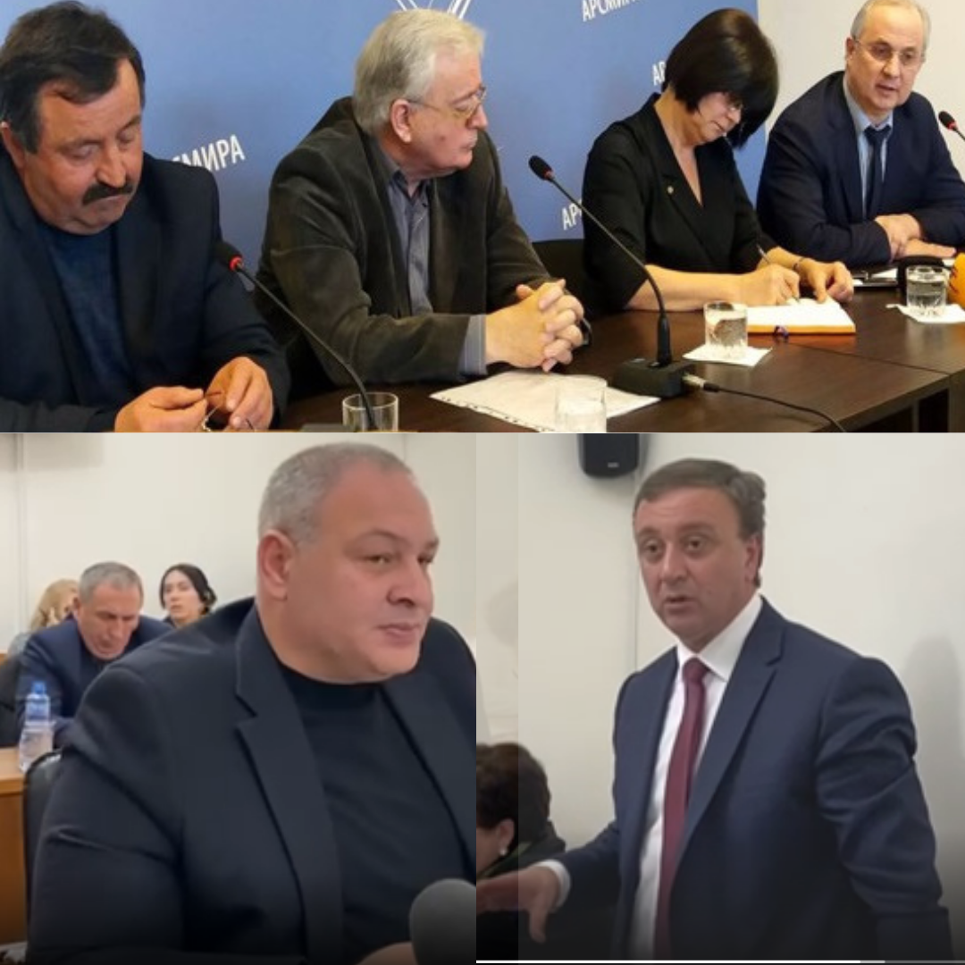 Пресс-конференция противоборствующих сторон в 2018 году и дискуссия депутата Кварчия с министром финансов Делба
