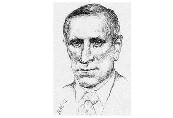 Валентин Дмитриевич Иванов (18 июля 1902 г. ~ 7 апреля 1975 г.). Единственное изображение этого известного советского писателя, которое мне удалось отыскать