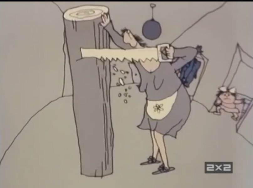 Кадр из советского мультика