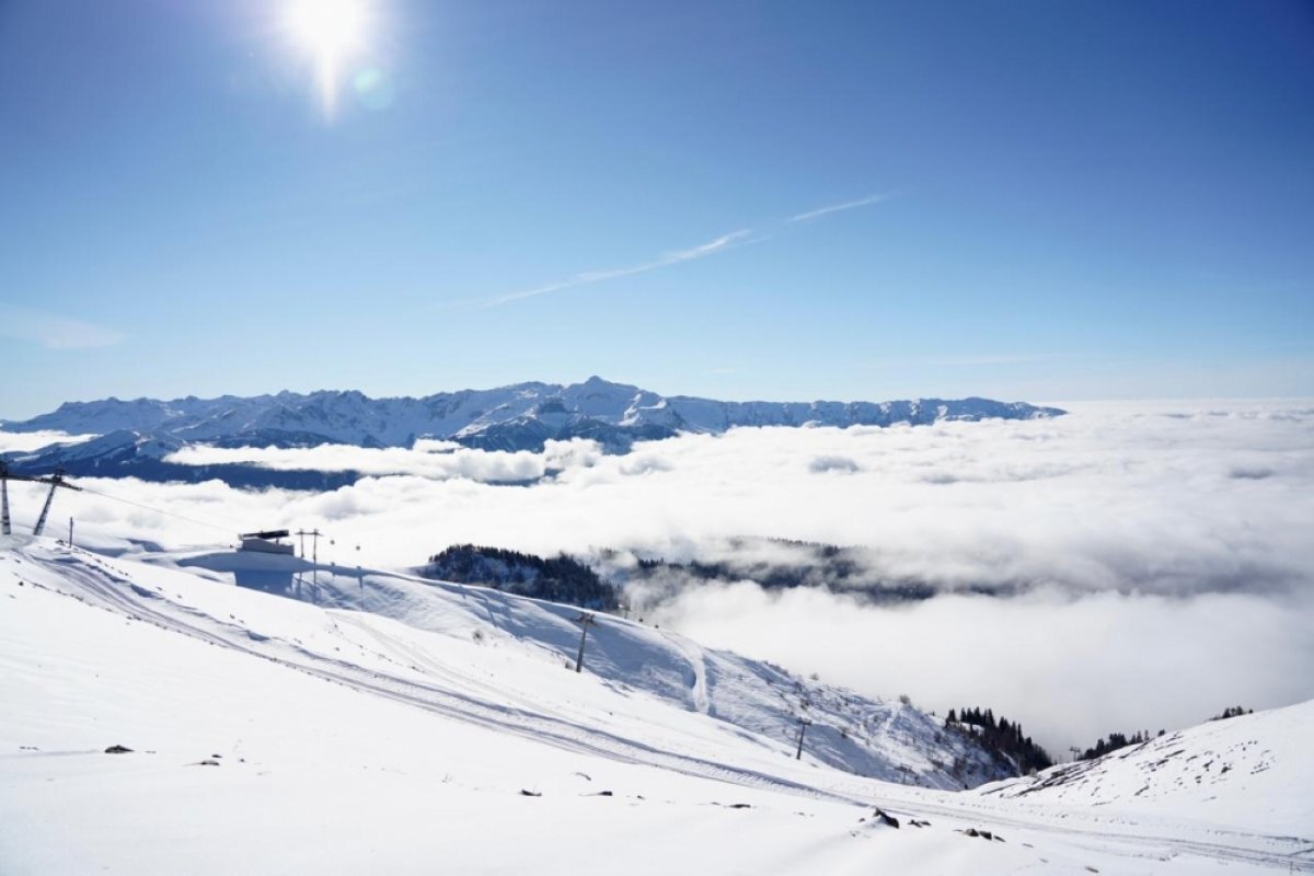    В горах Сочи высота сугробов достигла 127 сантиметров