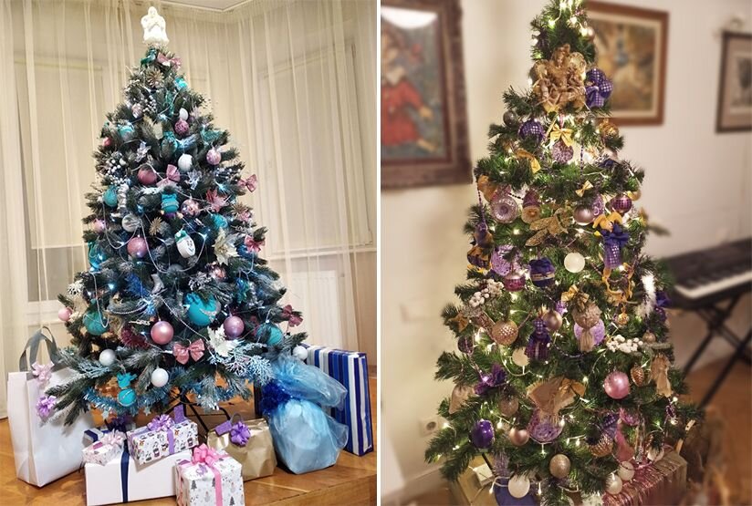 Нарядить елку в 2023. Как украсить ёлку в 2023 году. Черные шары на елку. Самые красивые елки на новый год. Елки искусственные новогодние наряженные.