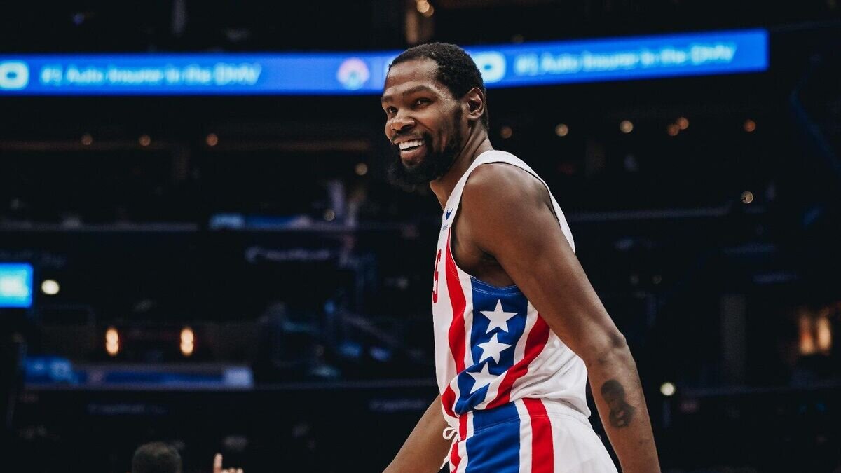    Баскетболист "Бруклин Нетс" Кевин Дюрэнт в матче НБА© пресс-служба клуба "Бруклин Нетс"