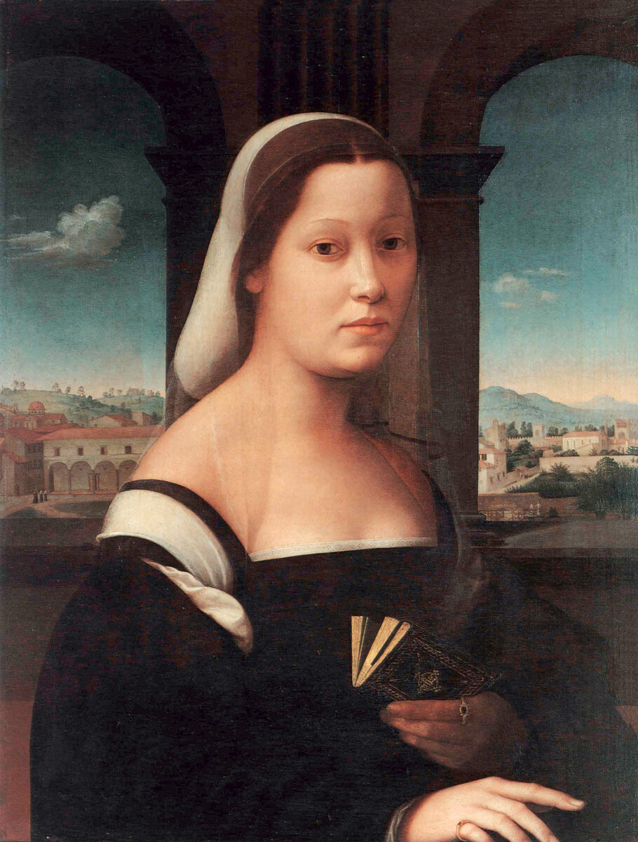 Портрет дамы ("La Monaca" / "Монахиня"), Джулиано Буджардини, ок. 1516 г.