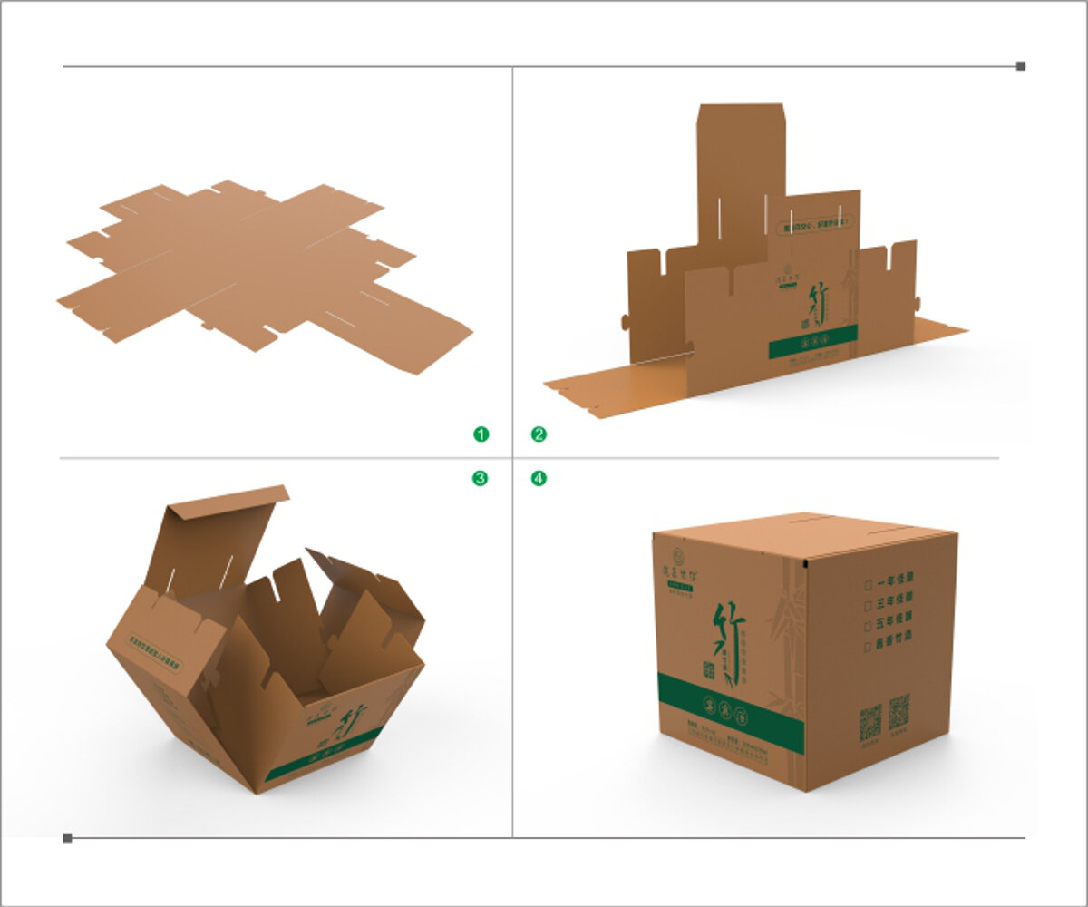 Процесс сборки коробки