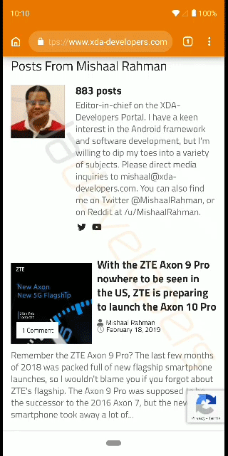 Пример использования нового жеста