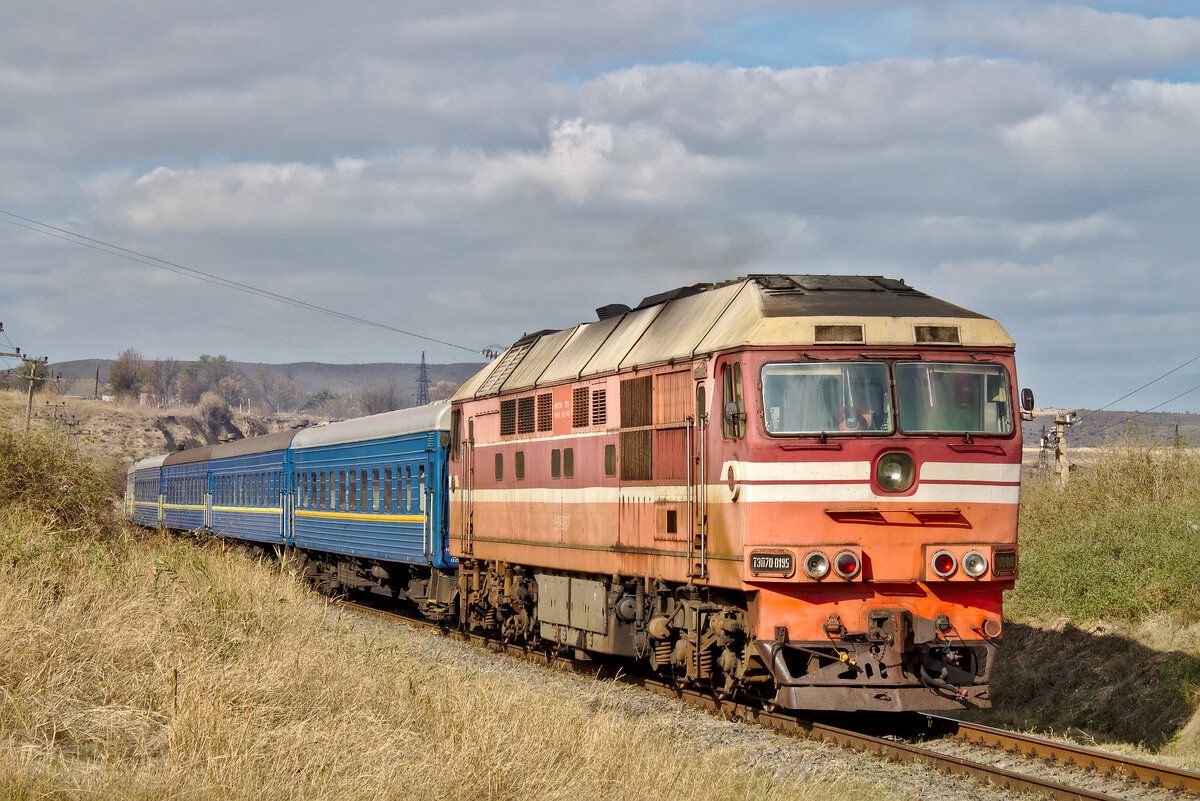 ТЭП70-0195, Крым - Керченский завод. Фото: Wikimedia / Neu-Zwei