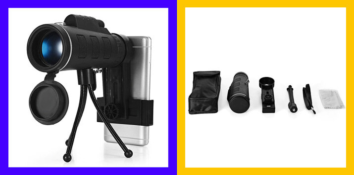 Приставка для смартфона монокуляр с увеличением 40x