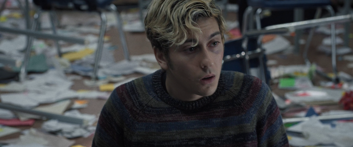 Кадр из фильма "Тетрадь смерти", персонаж: Лайт.