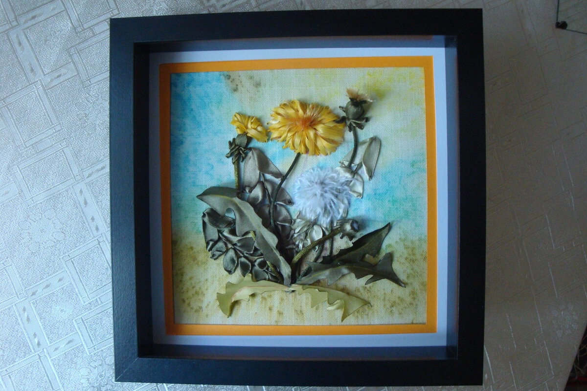 Вот такие весенние солнышки у вас получатся, даже если это будет ваша первая вышивка лентами, потому что мы с Тютелькой лучшие объяснятели! Фото из этой книги. И - интрига!