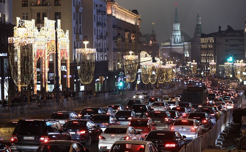 Пробки в центре Москвы/Фото с сайта btvn.ru