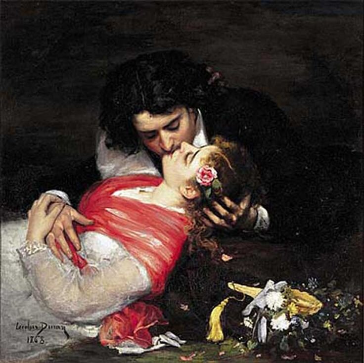 Иллюстрация: Французский художник Каролюс-Дюран (1837–1917) Charles Emile Auguste Durant — The Kiss, 1868