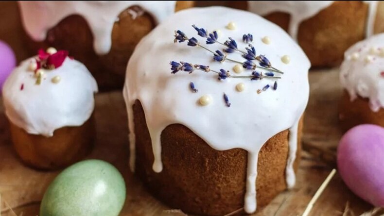 Тесто для кулича сделаю на топленом молоке. 