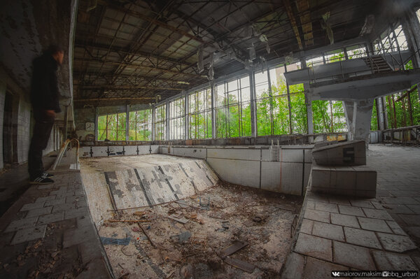 Как сейчас выглядит бассейн «Лазурный» в городе Припять?