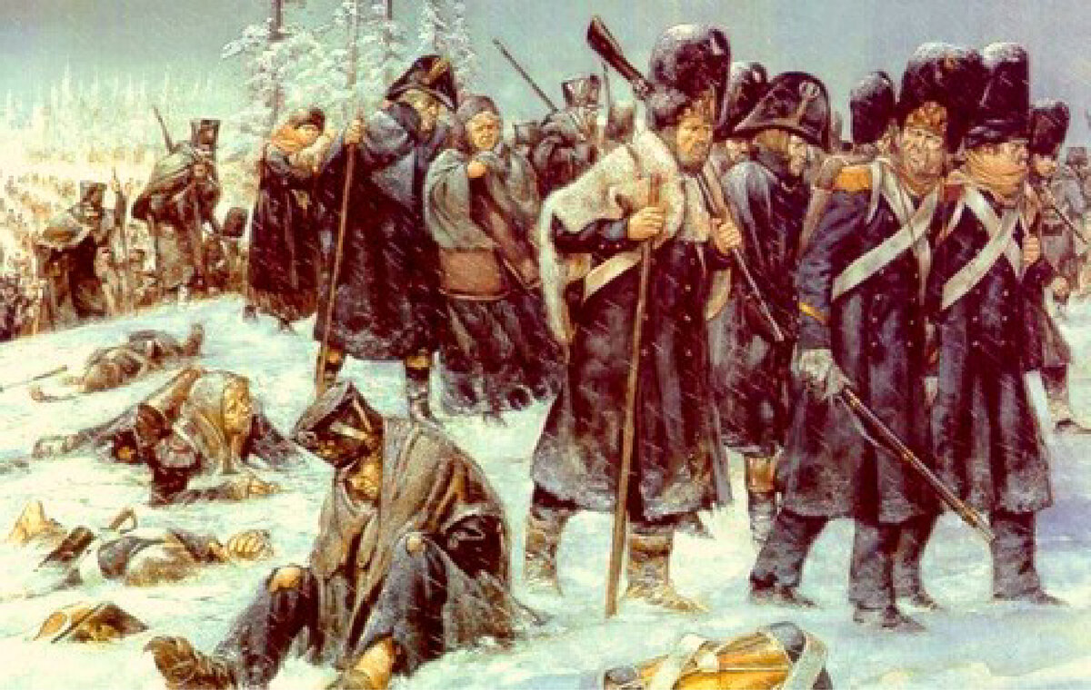 Брать штурмом каждую деревню у обмороженных французов не было просто сил.