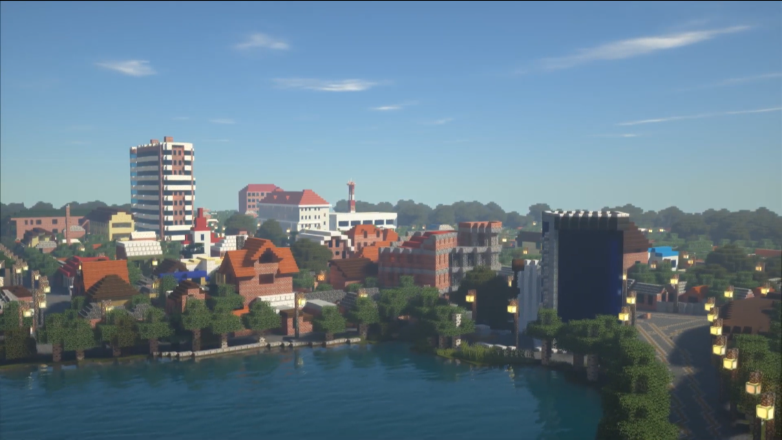 Краснодар воссозданный руками Владислава Занегина  в Minecraft