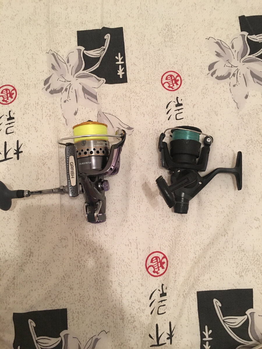 Моя новая и старая катушки. От новой я просто кайфую. 