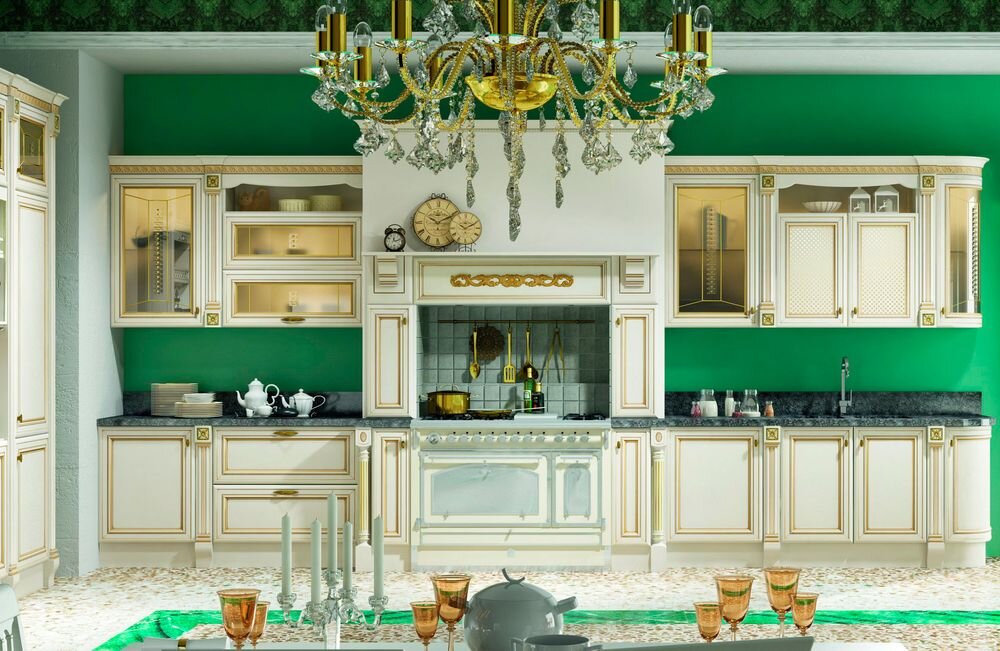 Классическая кухня в МЕГАмаркете КухниПарк