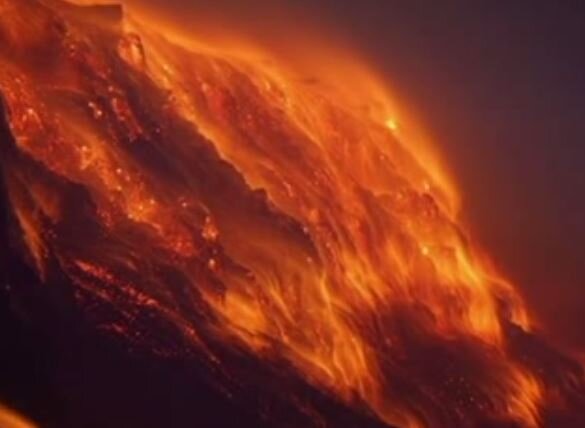 Горящая гора 