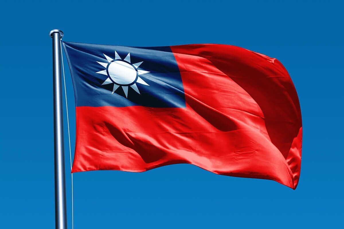 Флаг Китайской Республики, современный вариант (Тайвань). Фото с сайта: www.macheat.com