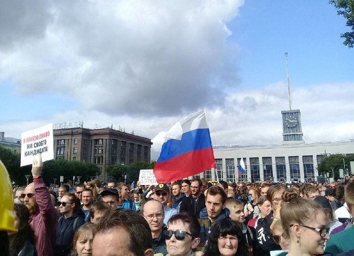 Фото из ТК "Протестный Петербург" 
