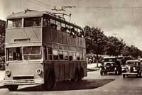 Двухэтажный троллейбус ЯТБ-3 в Москве, 1939 Фото: Commons.wikimedia.org