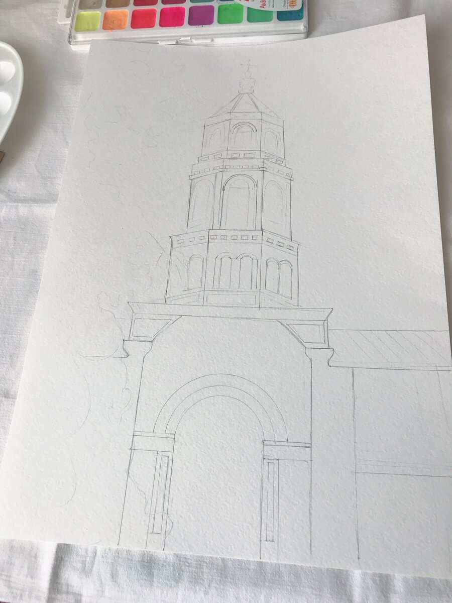 Набросок. Все измерялось линейкой)))