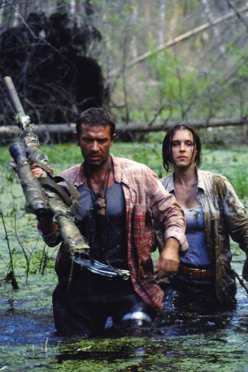 Светлана Антонова и Владимир Машков в фильме "Охота на пиранью" 2006 год