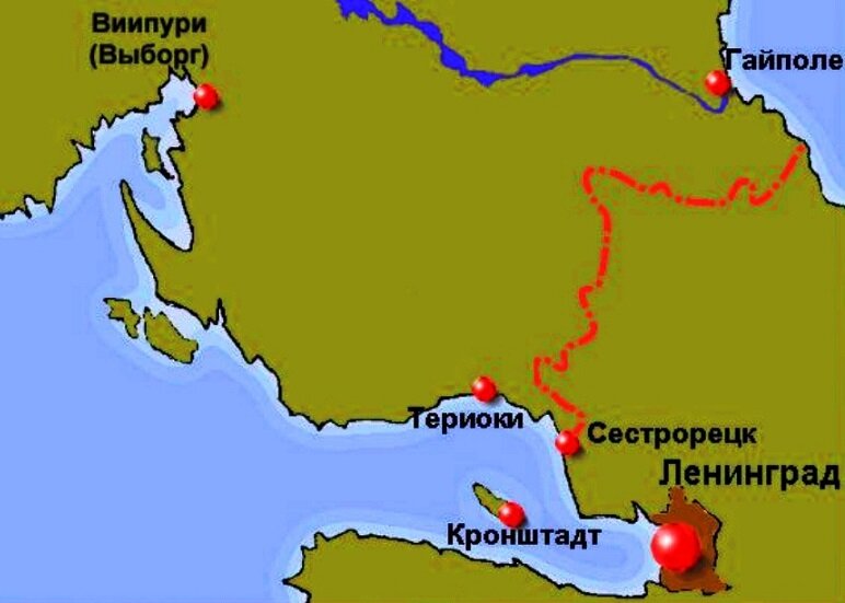 Советско-финская граница на Карельском перешейке в ноябре 1939 года.
