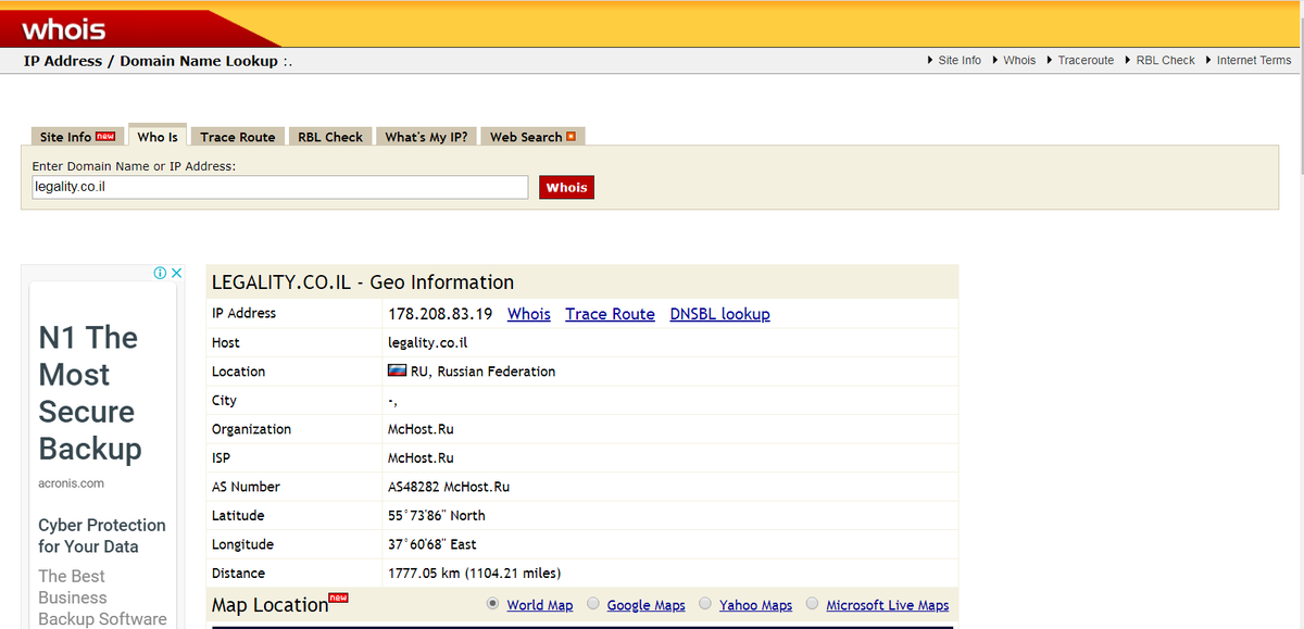 http://cqcounter.com/whois/?query=www.legality.co.il 