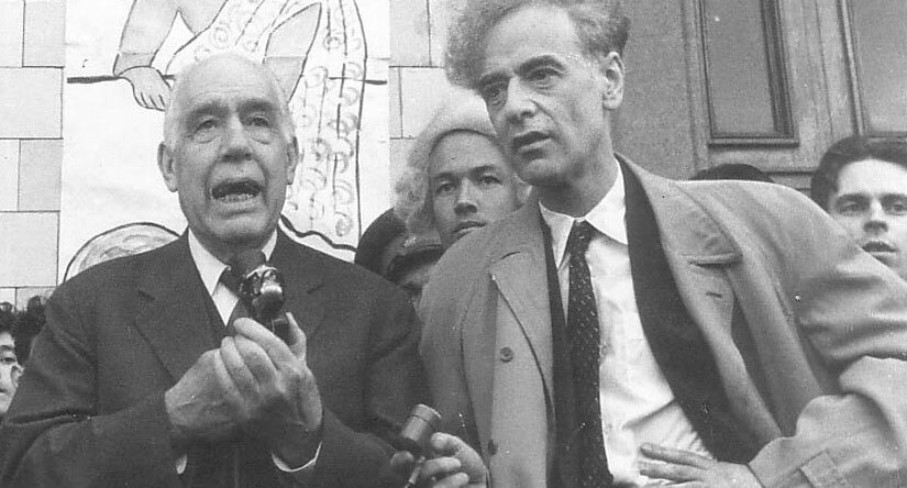 Лев Ландау (справа) и Нильс Бор