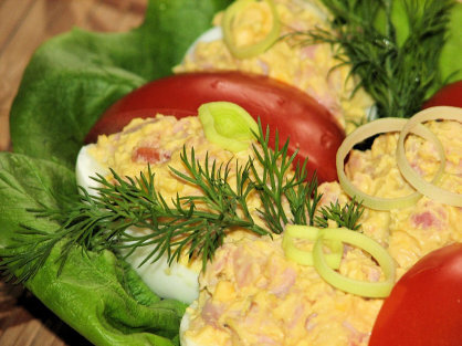 Яйца, фаршированные, курица, мясо, рецепт, еда, простой, копченная, уникальная.