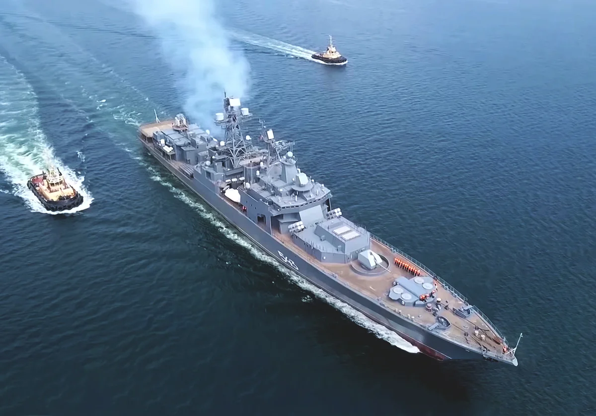 Фрегат "Маршал Шапошников" после модернизации. Источник: russiadefence.net