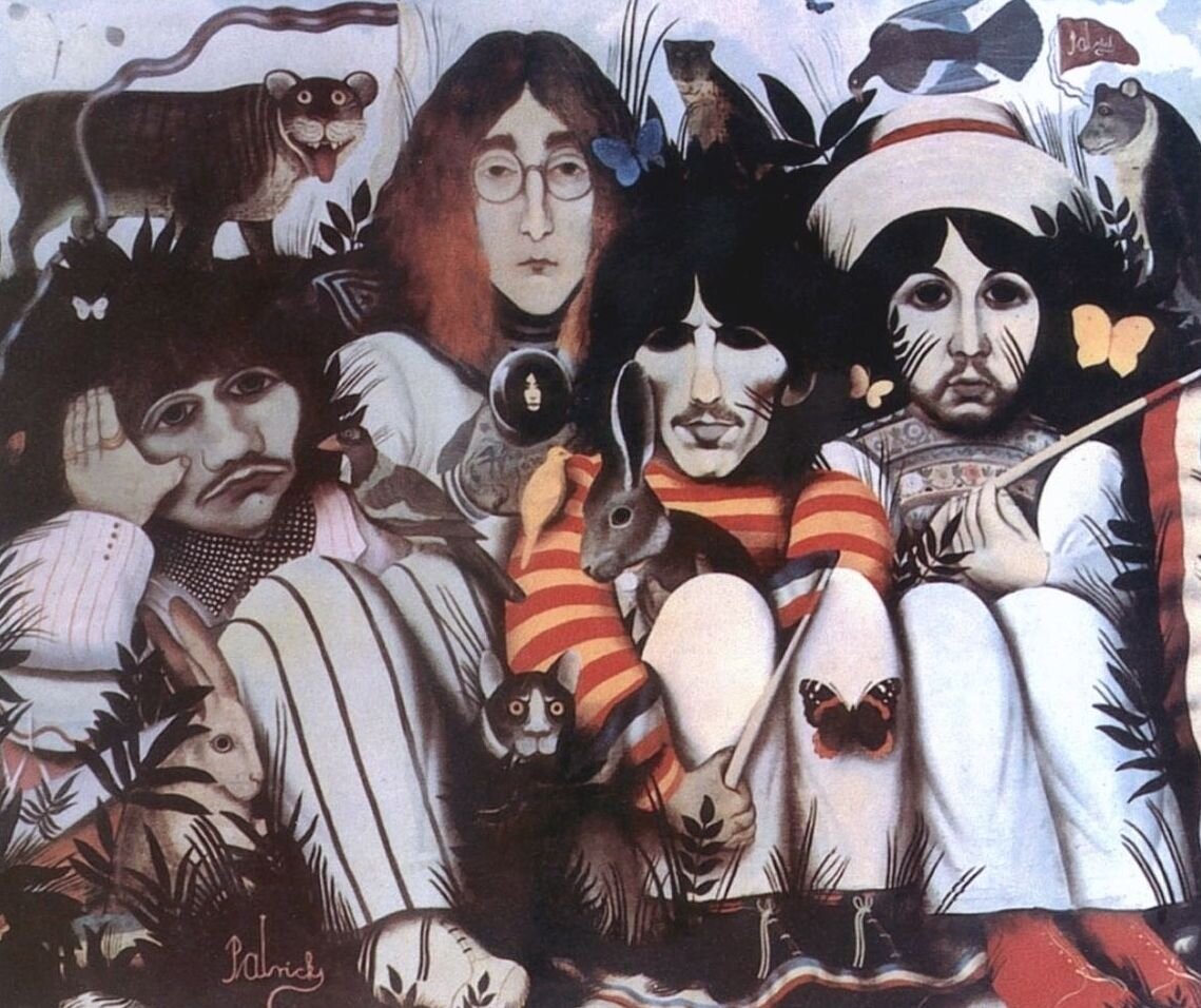 Первоначально «Белый альбом» должен был называться «Кукольный дом». Художник Джон Патрик Бирн нарисовал оригинальную обложку, которая была принята и оплачена. Однако незадолго до премьеры вышла пластинка группы «Family» под названием «Музыка из кукольного домика». Времени делать новую обложку уже не было – и «Битлз» приняли решение отказаться картинки вообще. Эскиз обложки «Кукольный дом» остался лишь в истории.