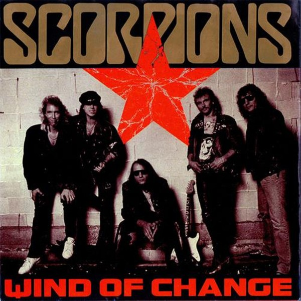 Обложка сингла "Wind Of Change" немецкой хард-рок-группы Scorpions