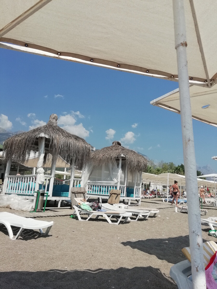 Пляж в Кемере, Турция. Фото автора.