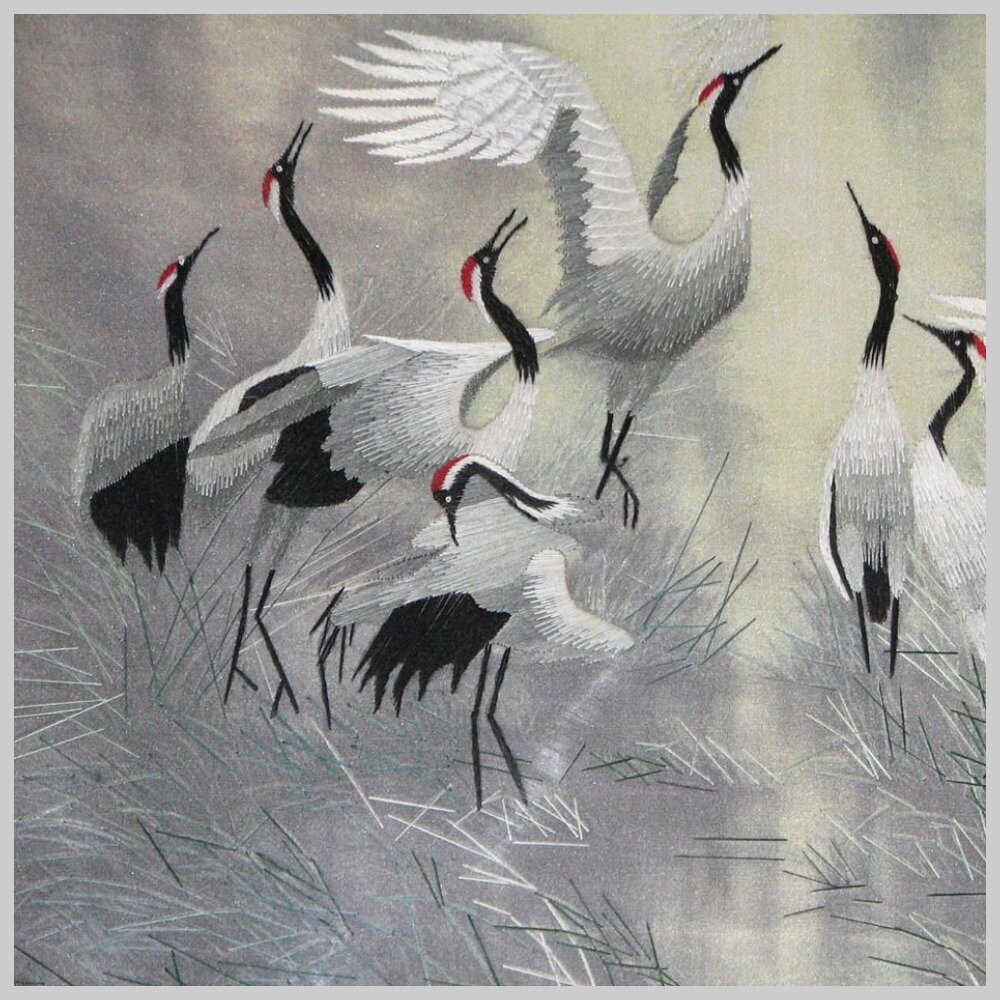 И тут я увидела: журавли!