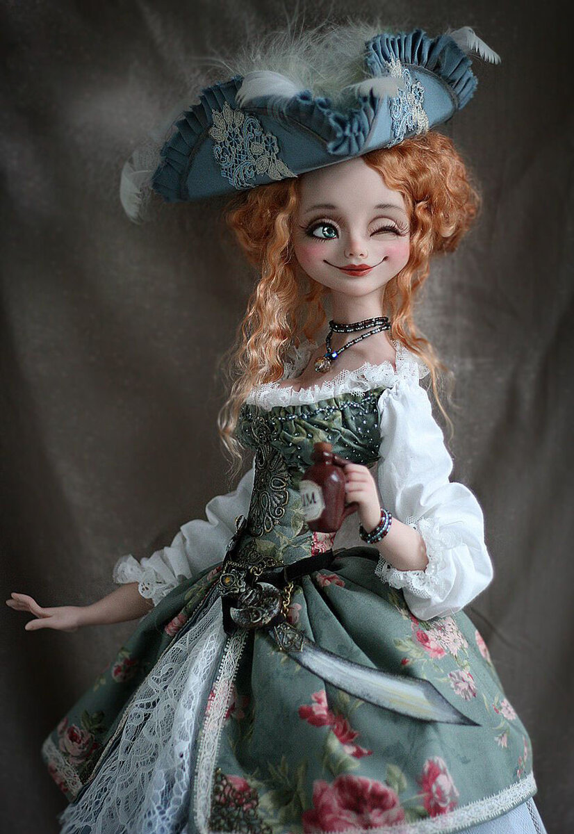 Авторская кукла Анны Фадеевой (фото с сайта автора https://clck.ru/sChcq) 