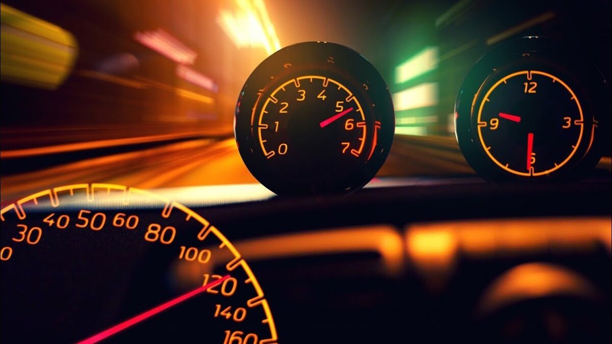 Набор скорости автомобиля