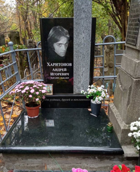 Могила Андрея Харитонова в Киеве на Байковом кладбище. Фото из открытых источников